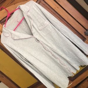 Victoria secret pant pijama gray pink XL